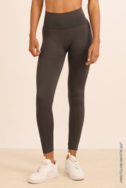 טייץ ארוך מבד seamless ללא תפר בגוון אפור