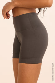 שורט מבד ללא תפר seamless בגוון אפור