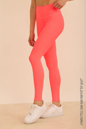 טייץ מבד 4 כיוונים בגוון ניאון (ורוד פיץ)