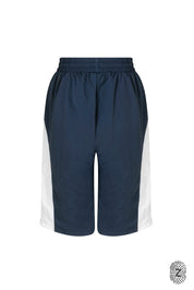 The TOUCH club.ברמודת ניילון - בשילוב של 2 גוונים - כחול ולבן/קרם.ברמודת מבד ניילון - גוון עיקרי כחול ושילוב של גוון לבן/קרם. גומי במותן ושרוכים נשלפים, לוגו TOUCH בטביעת אצבע עם מחזיר אור. מאפיינים:בד ניילון - קל ונעים למגע.בגוון כחול ושילוב לבן / קרם.בגלל שילוב הצבעים - יש לכבס בנפרד ובתוכנית עדינה וקצרה. לוגו TOUCH - מחזיר אור.גומי במותן עם שרוכים נשלפים להידוק.