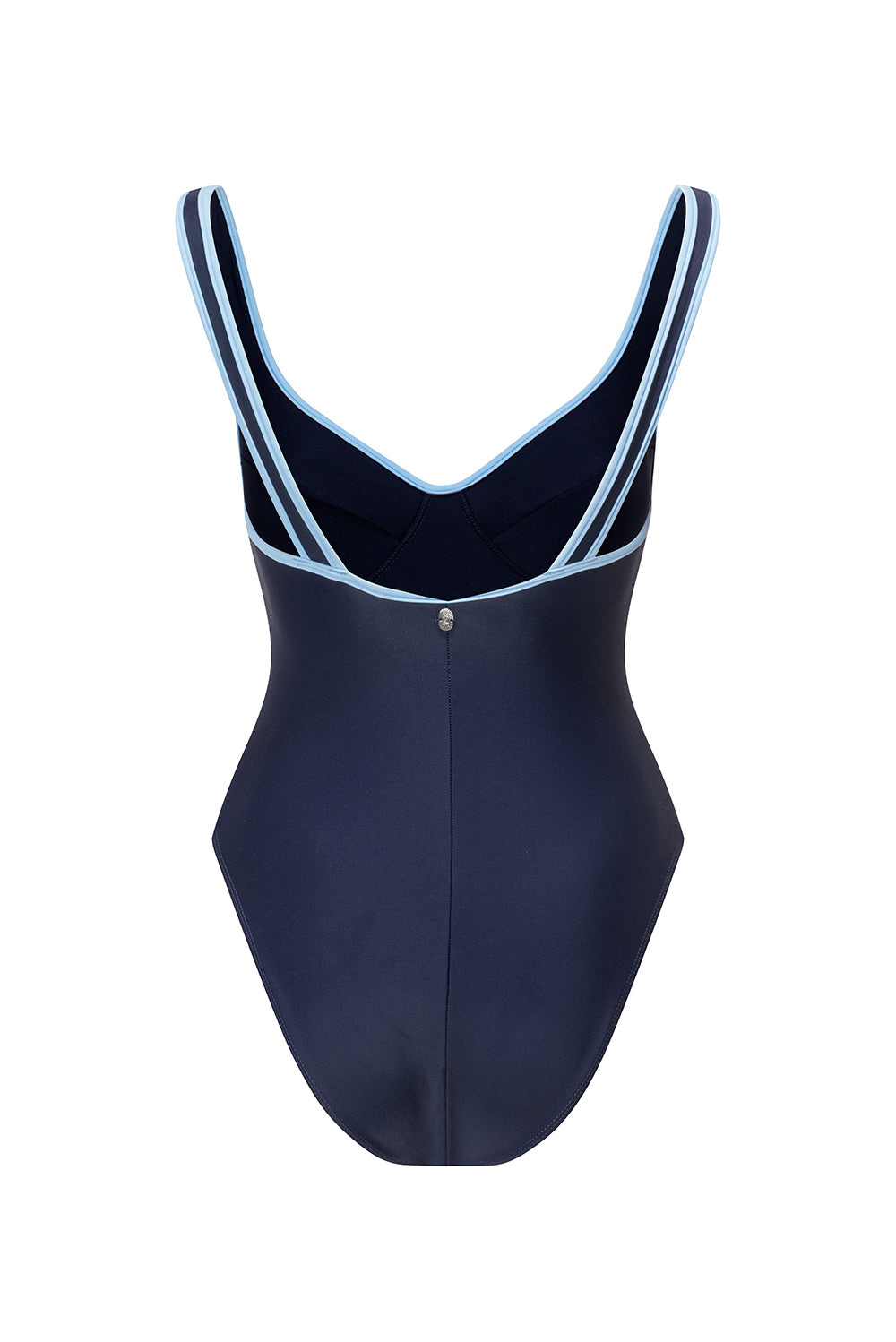Swim-Club by Sapir Avisror's Touch בגד ים שלם.שילוב של פסים מחטבים על החלק הקדמי של בגד הים אשר מחמיאים לתצורת הגוף.גב פתוח.הבגד ים ללא ריפוד וללא פתח להכנסת ריפוד.לוגו טביעת אצבע בגב הפריט.הוראות כביסה - יש לכבס בכביסה ידנית בלבד.גוון כחול נייבי עם קונטרסט תכלת.לתשומת לבך - אין להסיר את מדבקת ההייגינה, במידה ותוסר לא ניתן יהיה לבצע החלפות/החזרות. 