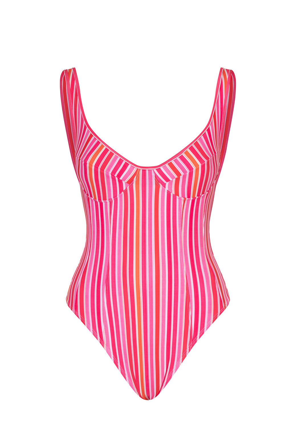Swim-Club by Sapir Avisror's Touch בגד ים שלם.שילוב של פסים מחטבים על החלק הקדמי של בגד הים אשר מחמיאים לתצורת הגוף.גב פתוח.הבגד ים ללא ריפוד וללא פתח להכנסת ריפוד.לוגו טביעת אצבע בגב הפריט.הוראות כביסה - יש לכבס בכביסה ידנית בלבד.הדפס פסים ורוד.לתשומת לבך - אין להסיר את מדבקת ההייגינה, במידה ותוסר לא ניתן יהיה לבצע החלפות/החזרות. 