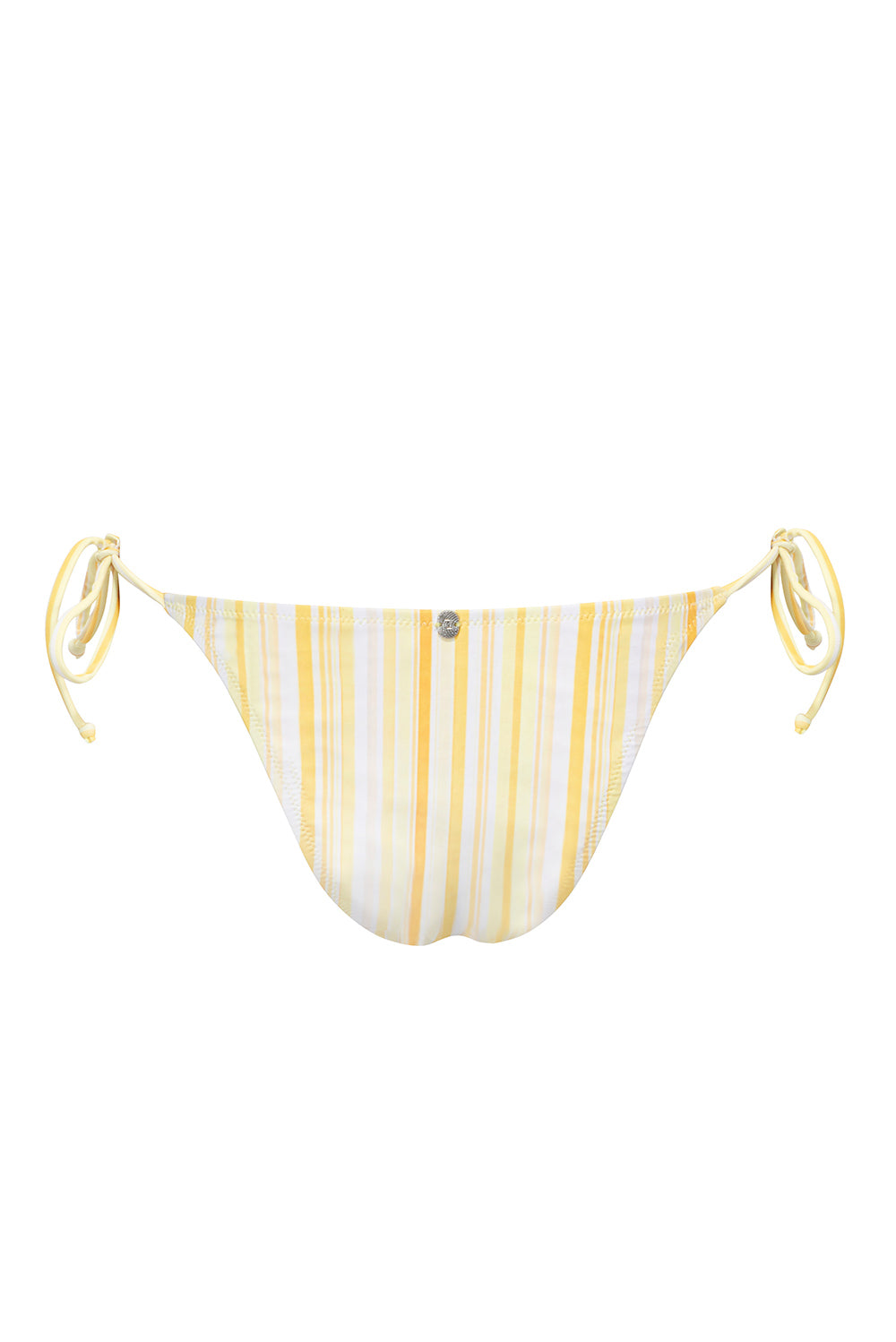 Swim-Club by Sapir Avisror's Touchתחתון בגד ים בשילוב שרוכי קשירה.לוגו טביעת אצבע בגב הפריט.הוראות כביסה - יש לכבס בכביסה ידנית בלבד.גוון דפוס פסים צהוב.כל חלק נמכר בנפרד.לתשומת לבך - אין להסיר את מדבקת ההייגינה, במידה ותוסר לא ניתן יהיה לבצע החלפות/החזרות. 