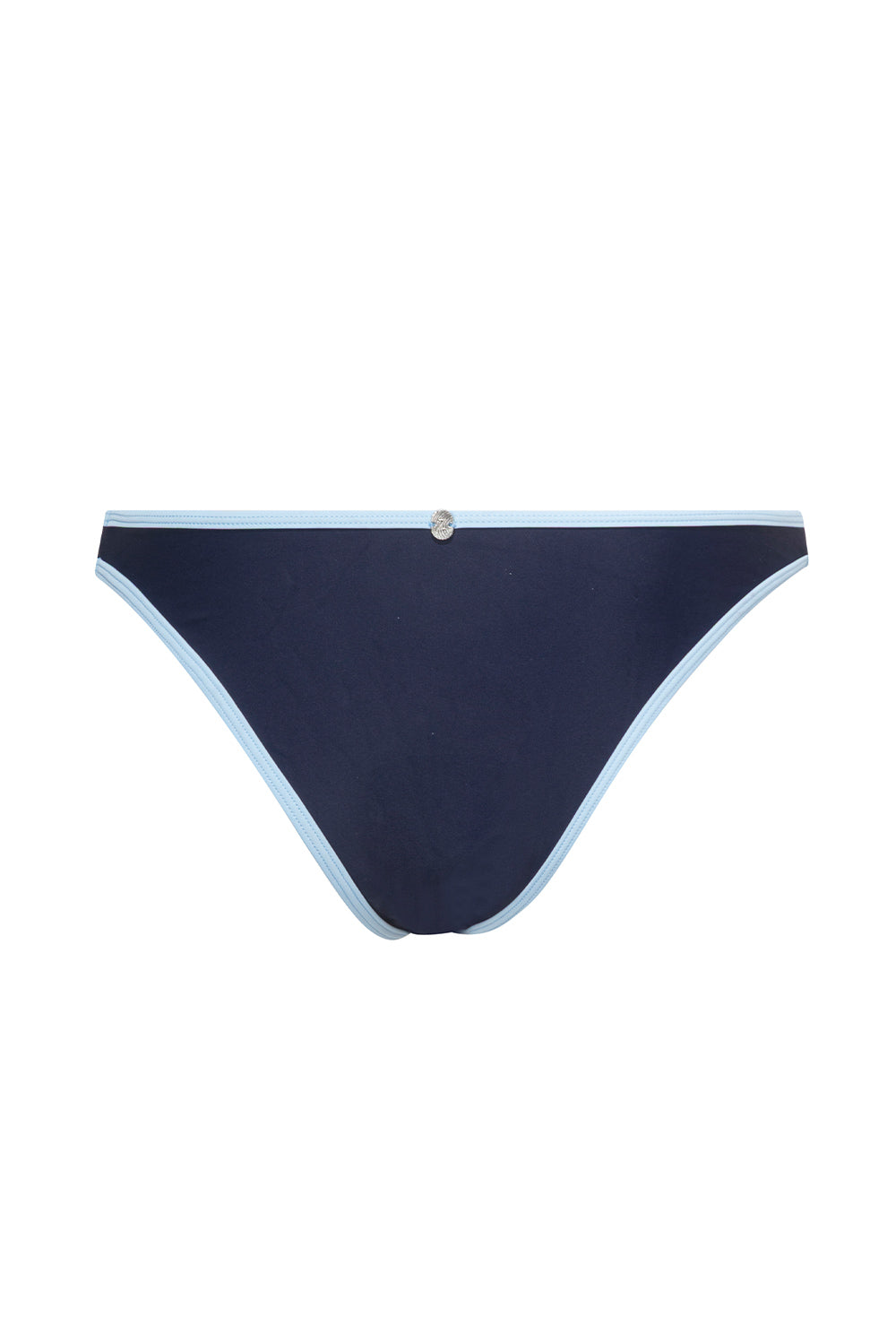 Swim-Club by Sapir Avisror's Touchתחתון בגד ים אמצע (אינו נמוך אך גם אינו גבוה).שילוב של פסי צבע לאורך כל מסגרת התחתון.לוגו טביעת אצבע בגב הפריט.הוראות כביסה - יש לכבס בכביסה ידנית בלבד.גוון כחול נייבי עם קונטרסט תכלת.כל חלק נמכר בנפרד.לתשומת לבך - אין להסיר את מדבקת ההייגינה, במידה ותוסר לא ניתן יהיה לבצע החלפות/החזרות. 