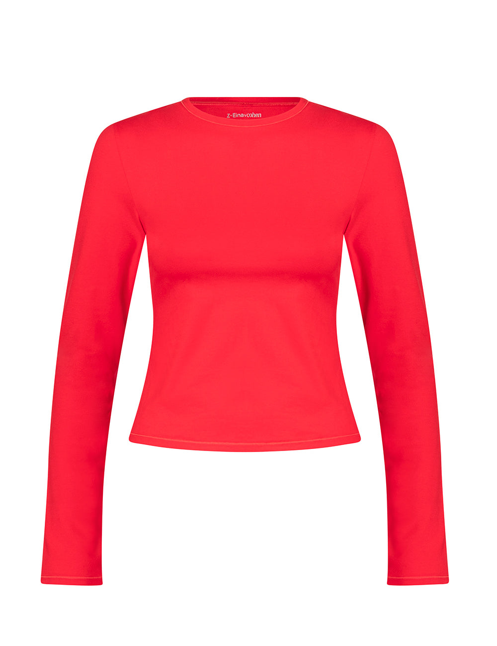 MADE FOR EVERYDAY WEAR, COTTON + חולצת שרווך ארוך מבד כותנה, מתאימה לפעיליות היומיומית.נעימה מאוד ומחמאיה, גזרה צמודה. החולצה אינה מבד מנדף זיעה.צווארון עגול סגור.לוגו Z בגב הפריט. גוון אדום. 