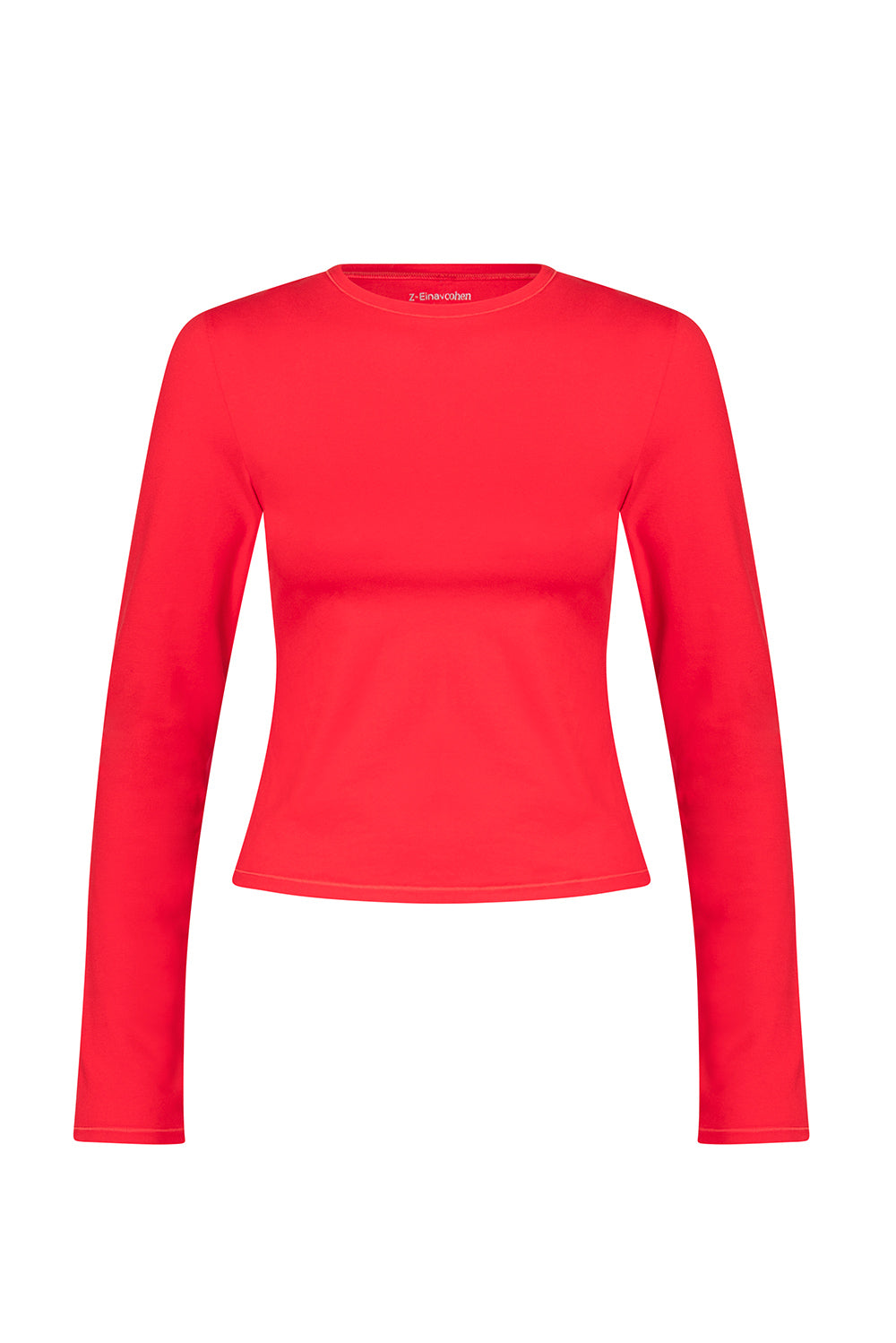 MADE FOR EVERYDAY WEAR, COTTON + חולצת שרווך ארוך מבד כותנה, מתאימה לפעיליות היומיומית.נעימה מאוד ומחמאיה, גזרה צמודה. החולצה אינה מבד מנדף זיעה.צווארון עגול סגור.לוגו Z בגב הפריט. גוון אדום. 