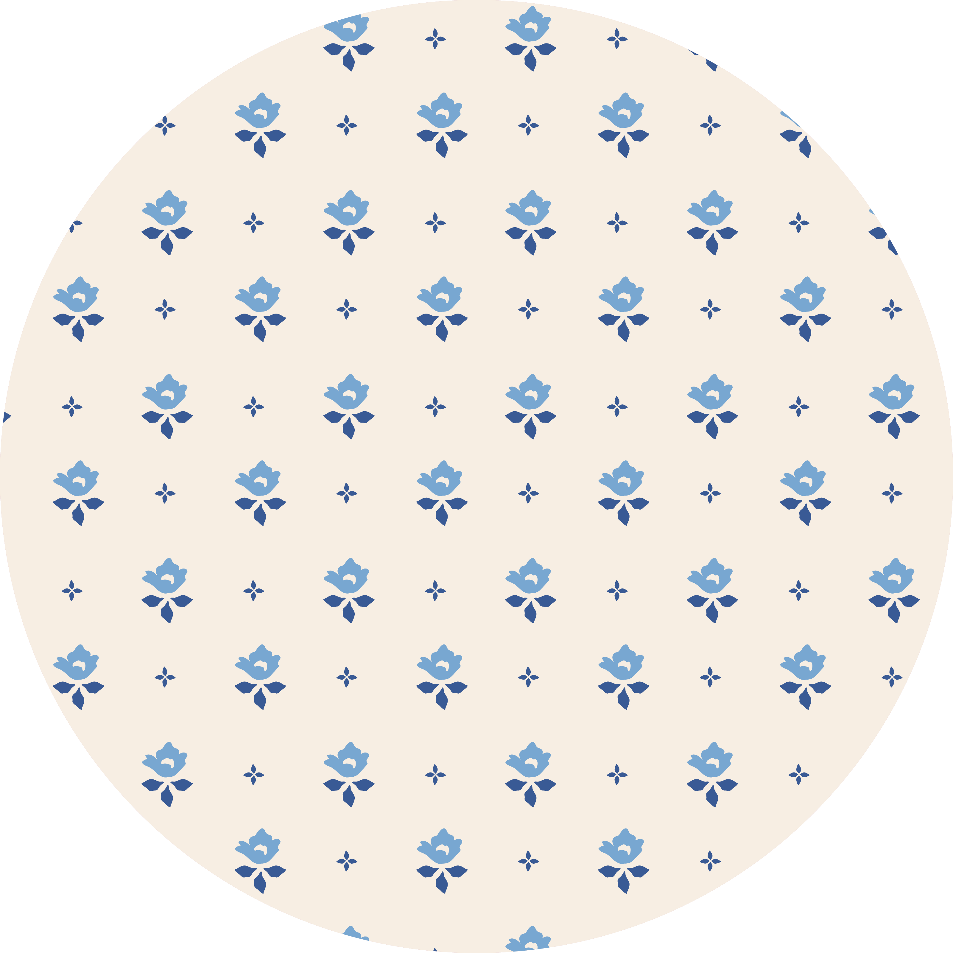 עיגול צבע: BLUE FLEUR