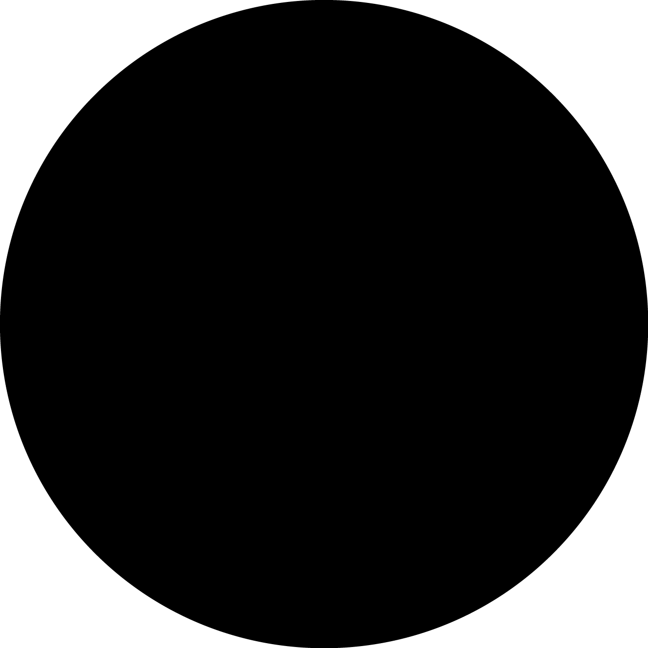 עיגול צבע שחור